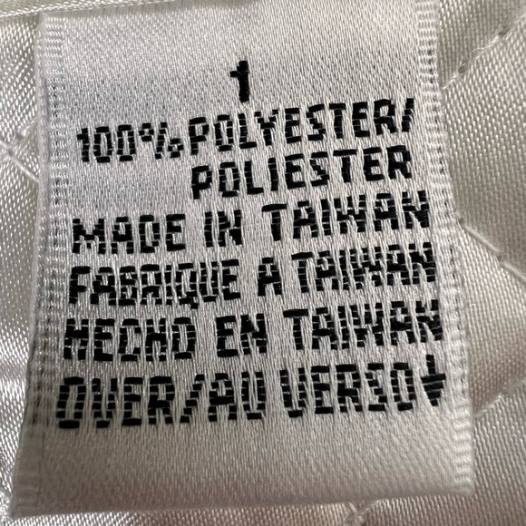 90's LIZ CLAIBORNE Villager Sport Pearl White Quilted Velvet Vest Size 1 (XL) - Picture 12 of 15